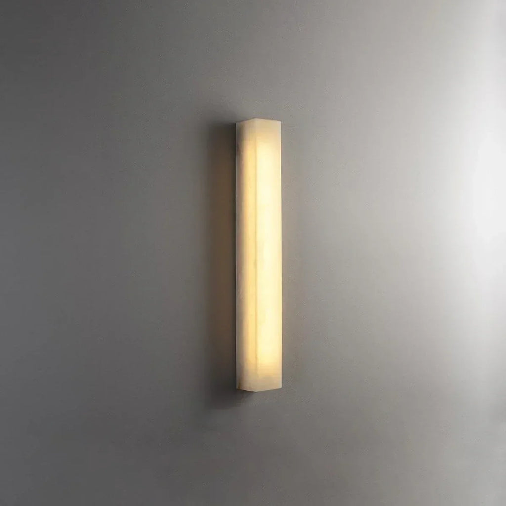 Rectangular Tubular Alabaster Wall Lamp | wildoxy