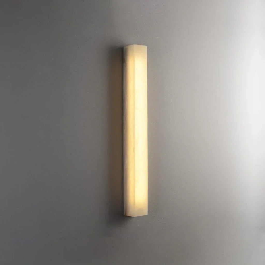 Rectangular Tubular Alabaster Wall Lamp | wildoxy