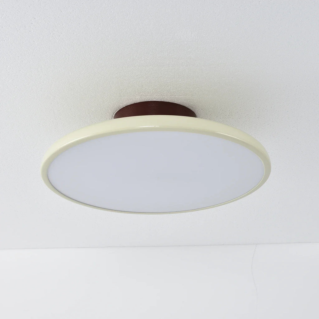French Retro Cream Saucer Ceiling Lamp | wildoxy