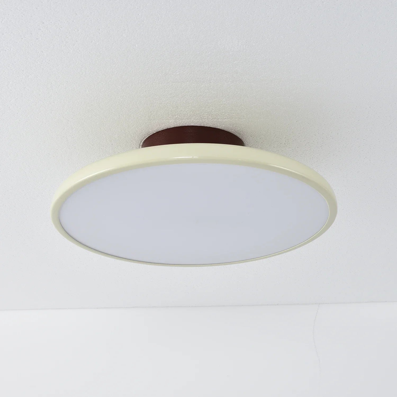 French Retro Cream Saucer Ceiling Lamp | wildoxy