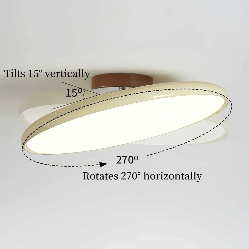 French Retro Cream Saucer Ceiling Lamp | wildoxy