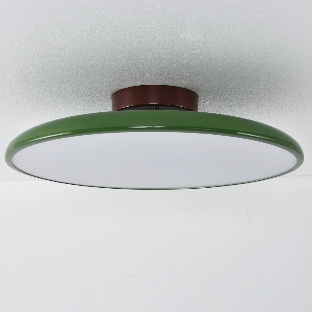French Retro Cream Saucer Ceiling Lamp | wildoxy