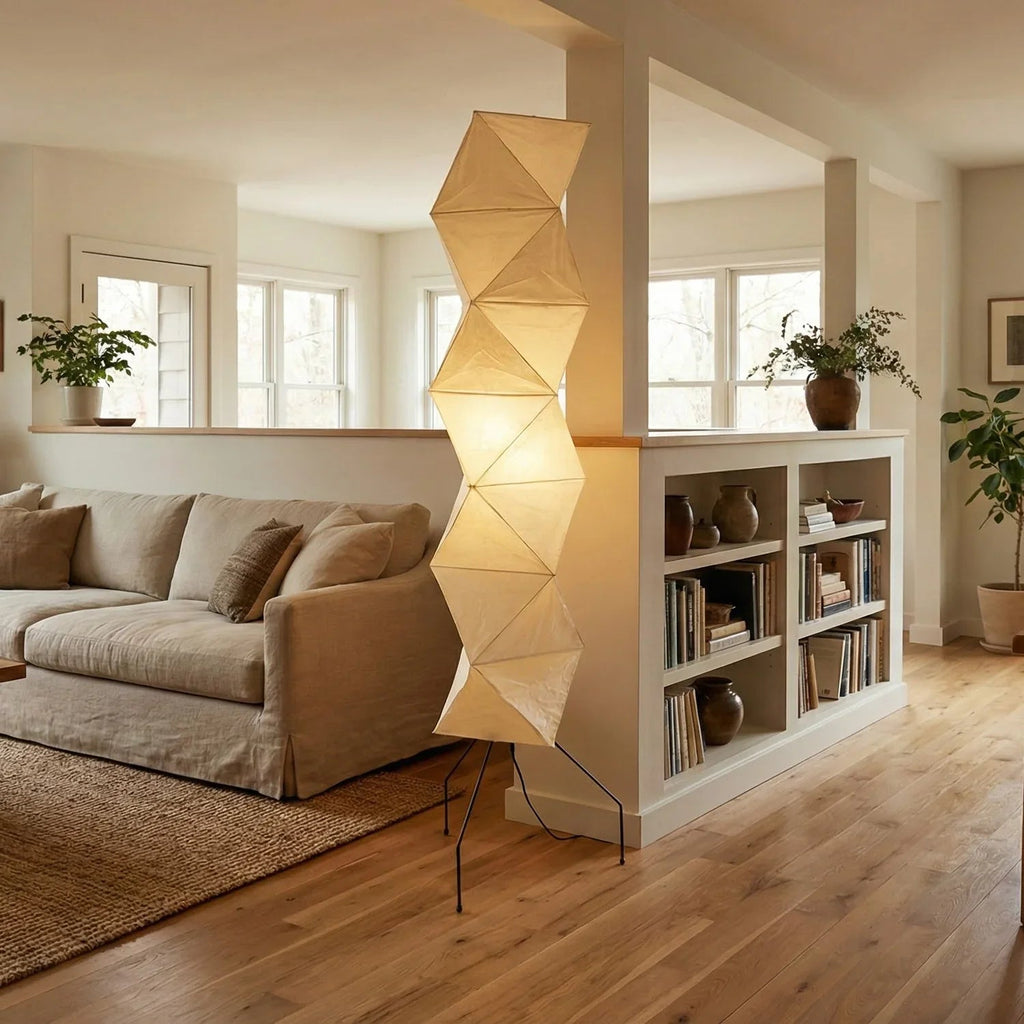 Akari Rhombus Origami UF4-L8 Floor Lamp | wildoxy