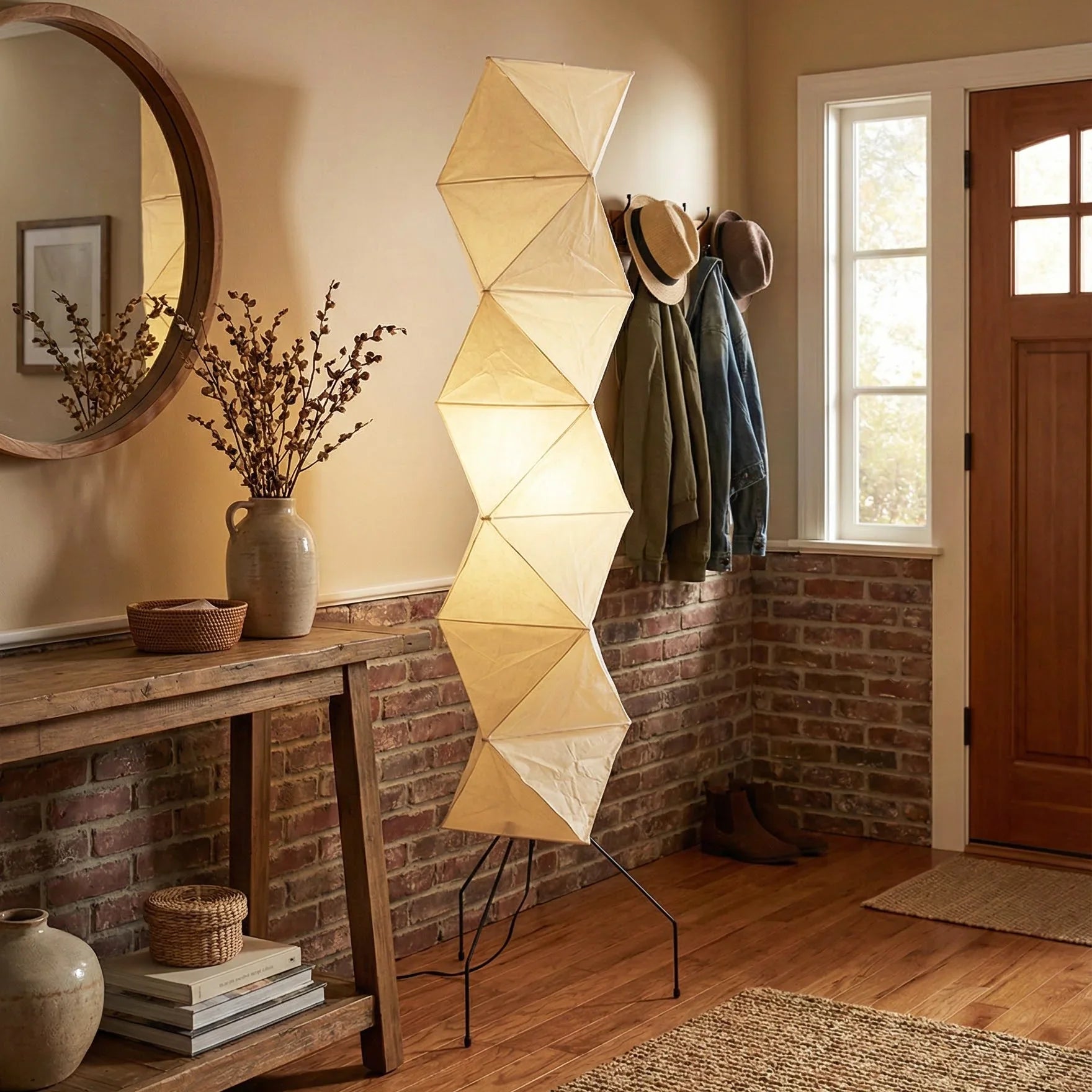 Akari Rhombus Origami UF4-L8 Floor Lamp | wildoxy