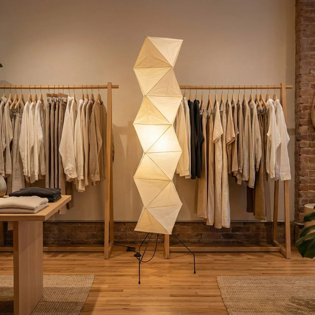 Akari Rhombus Origami UF4-L8 Floor Lamp | wildoxy