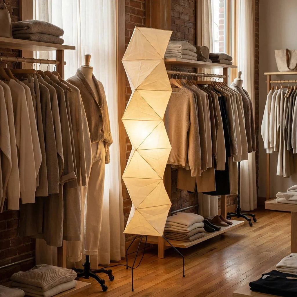 Akari Rhombus Origami UF4-L8 Floor Lamp | wildoxy