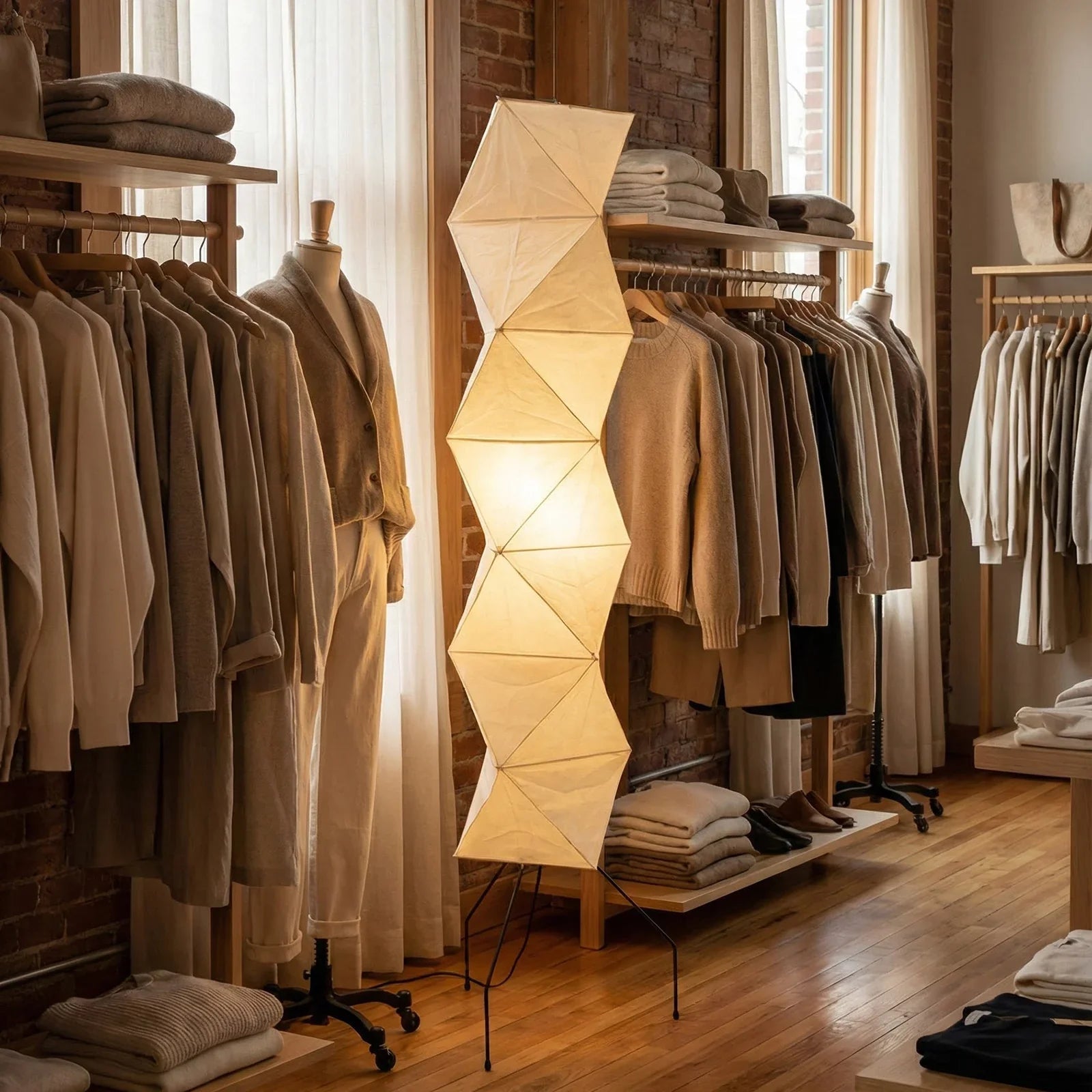 Akari Rhombus Origami UF4-L8 Floor Lamp | wildoxy