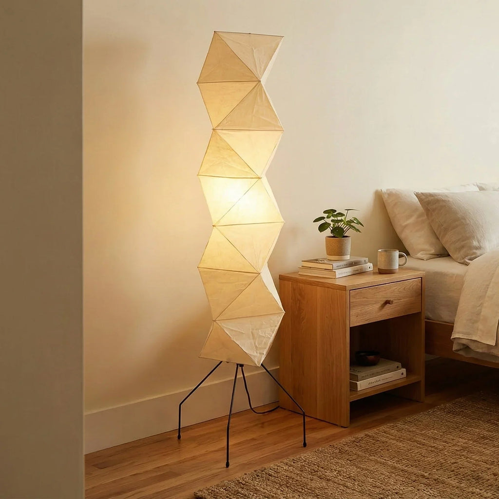 Akari Rhombus Origami UF4-L8 Floor Lamp | wildoxy