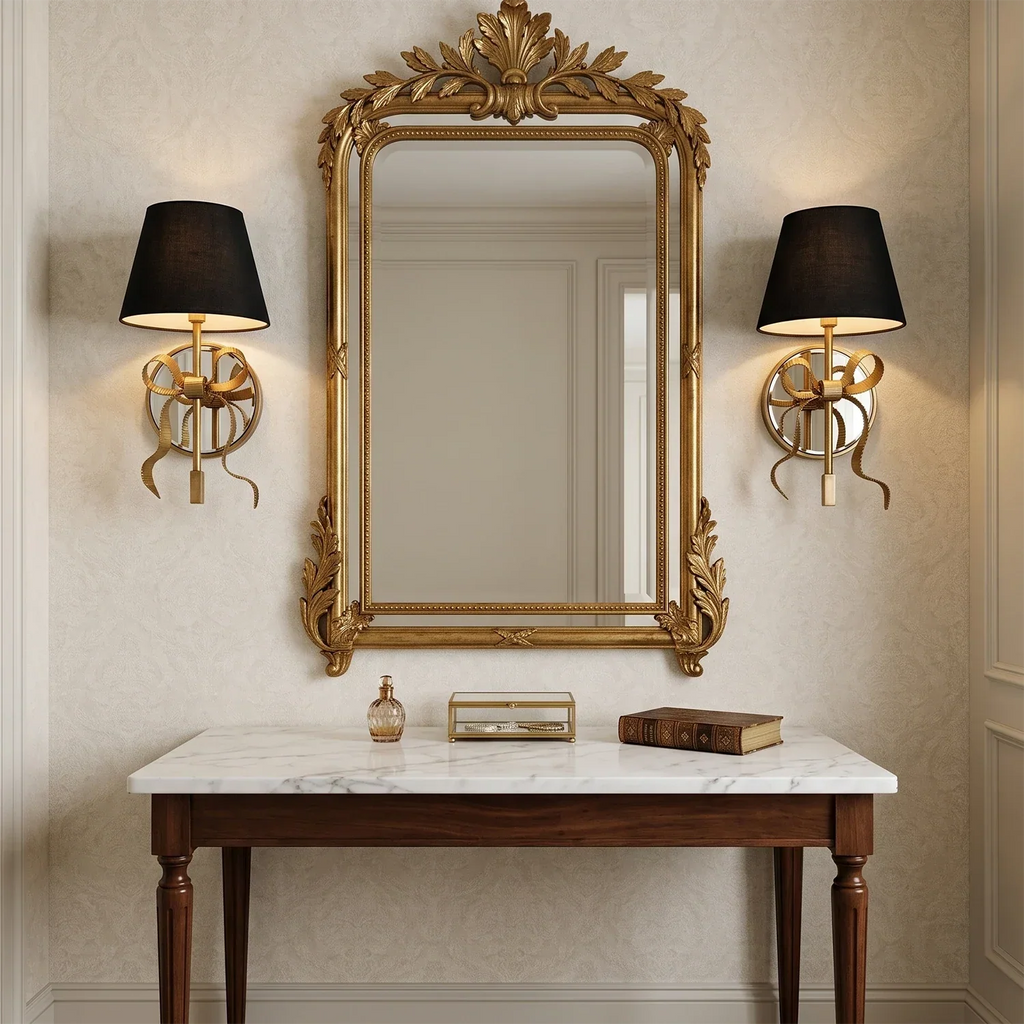 Ribbed Ribbon Bow Wall Sconce | wildoxy