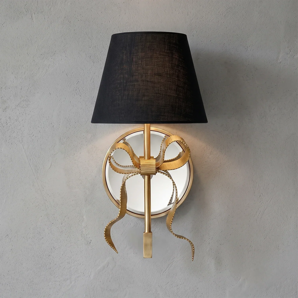 Ribbed Ribbon Bow Wall Sconce | wildoxy