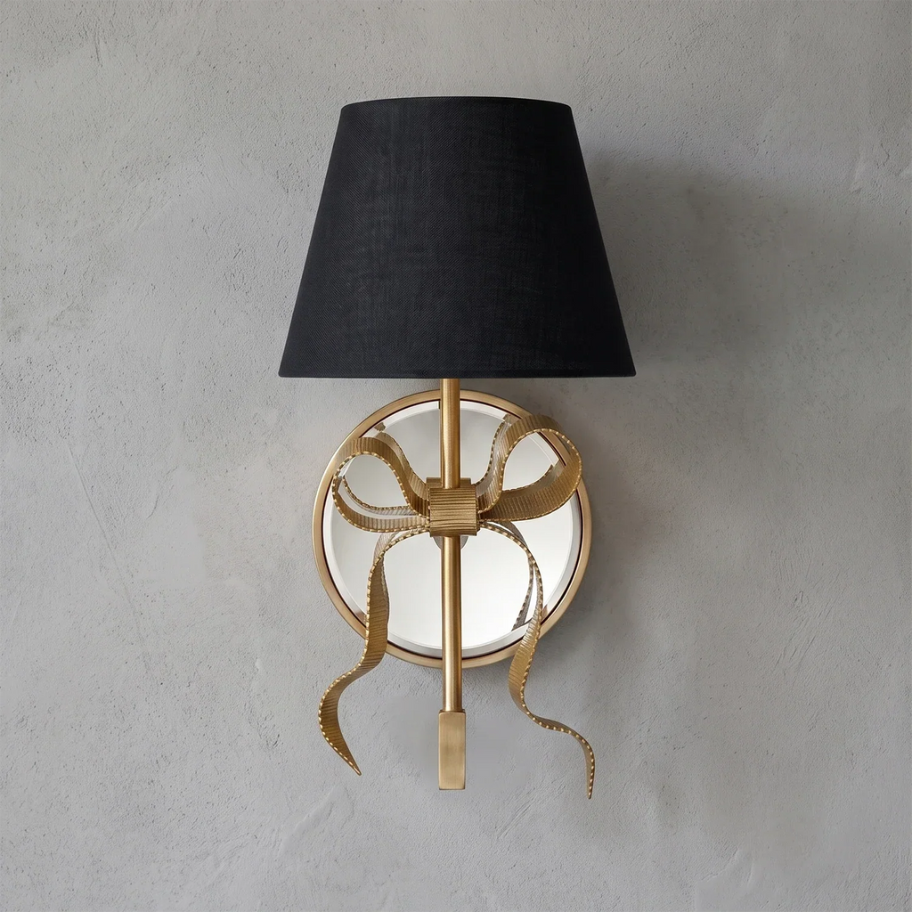 Ribbed Ribbon Bow Wall Sconce | wildoxy
