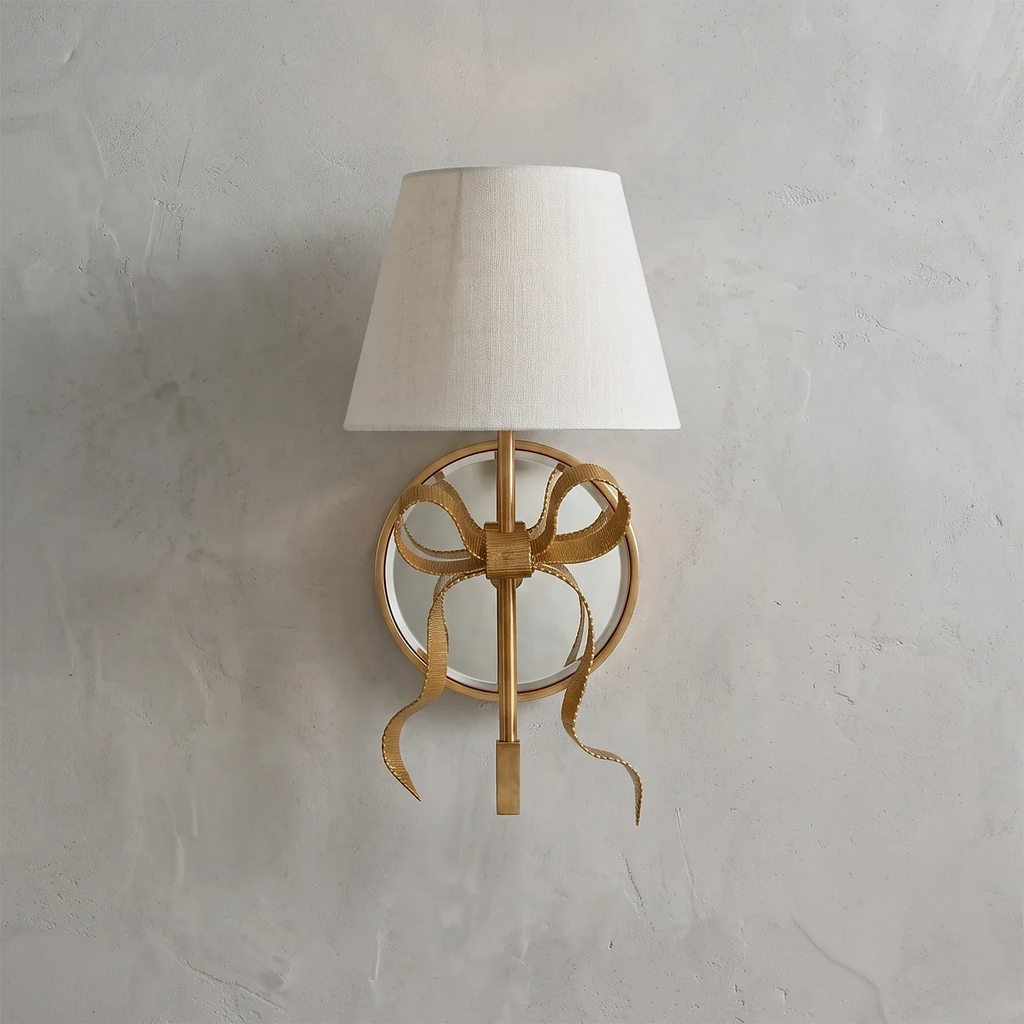 Ribbed Ribbon Bow Wall Sconce | wildoxy