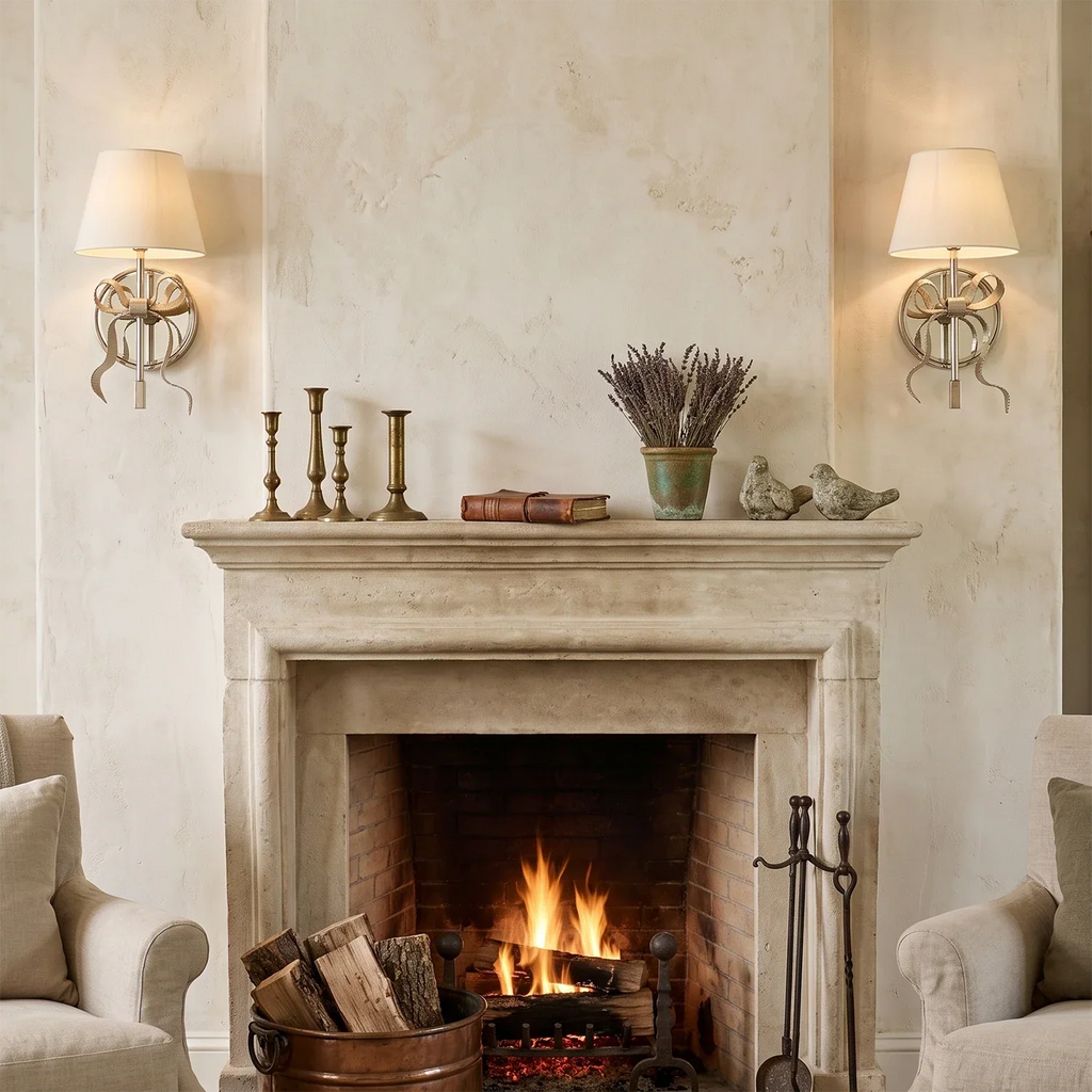 Ribbed Ribbon Bow Wall Sconce | wildoxy