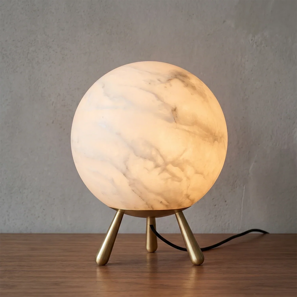 Romy Alabaster Table Lamp | wildoxy