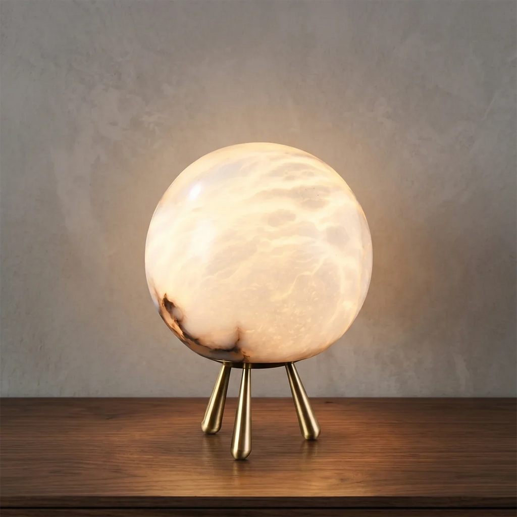 Romy Alabaster Table Lamp | wildoxy