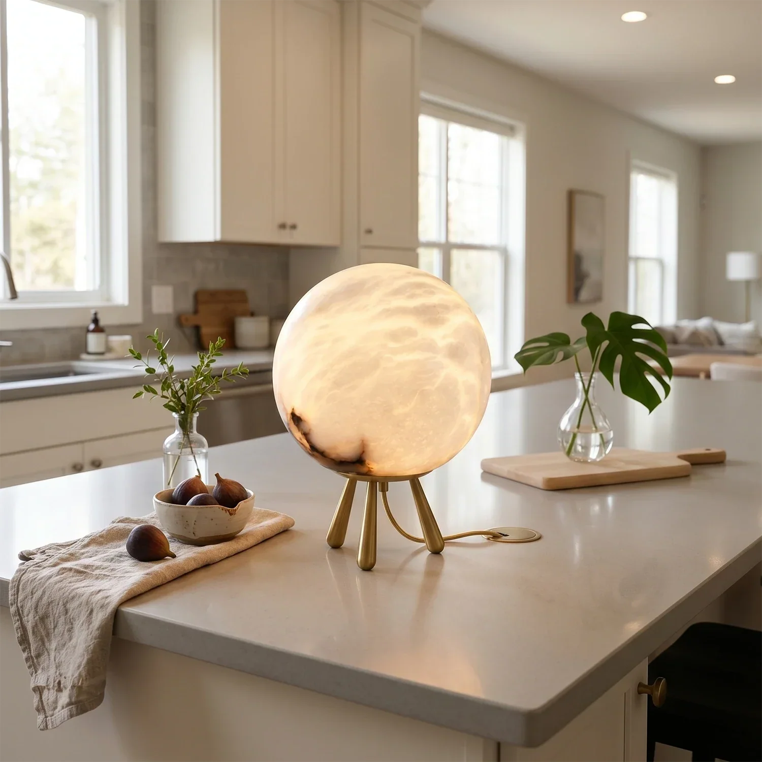 Romy Alabaster Table Lamp | wildoxy