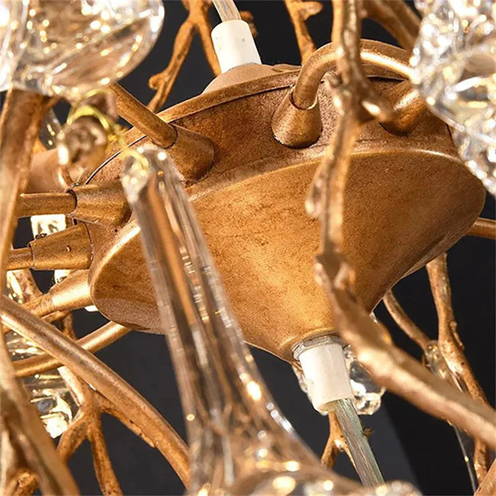 Rosamund Glass Blossom Branch Chandelier | wildoxy