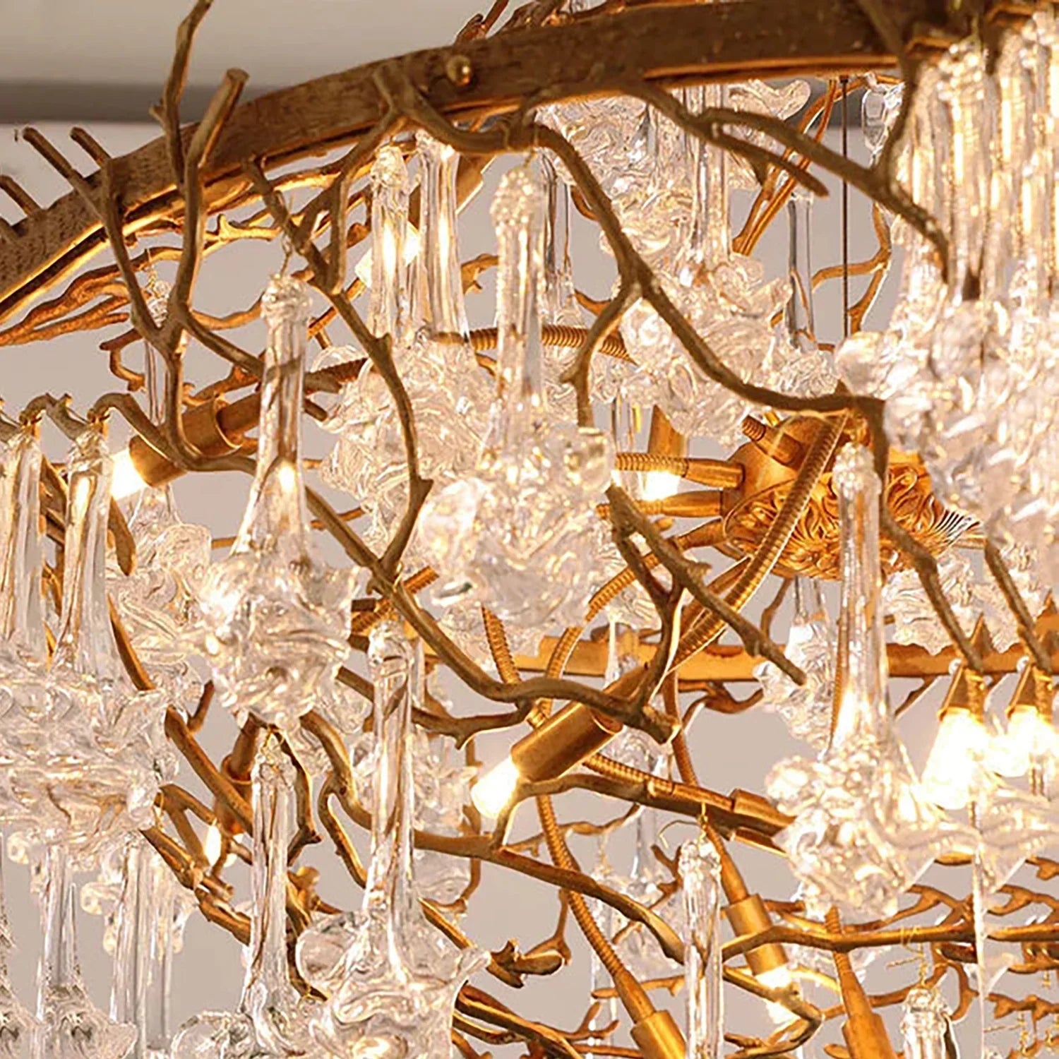 Rosamund Glass Blossom Branch Chandelier | wildoxy