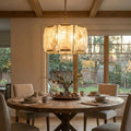 Round Alabaster Calcite Chandelier | wildoxy