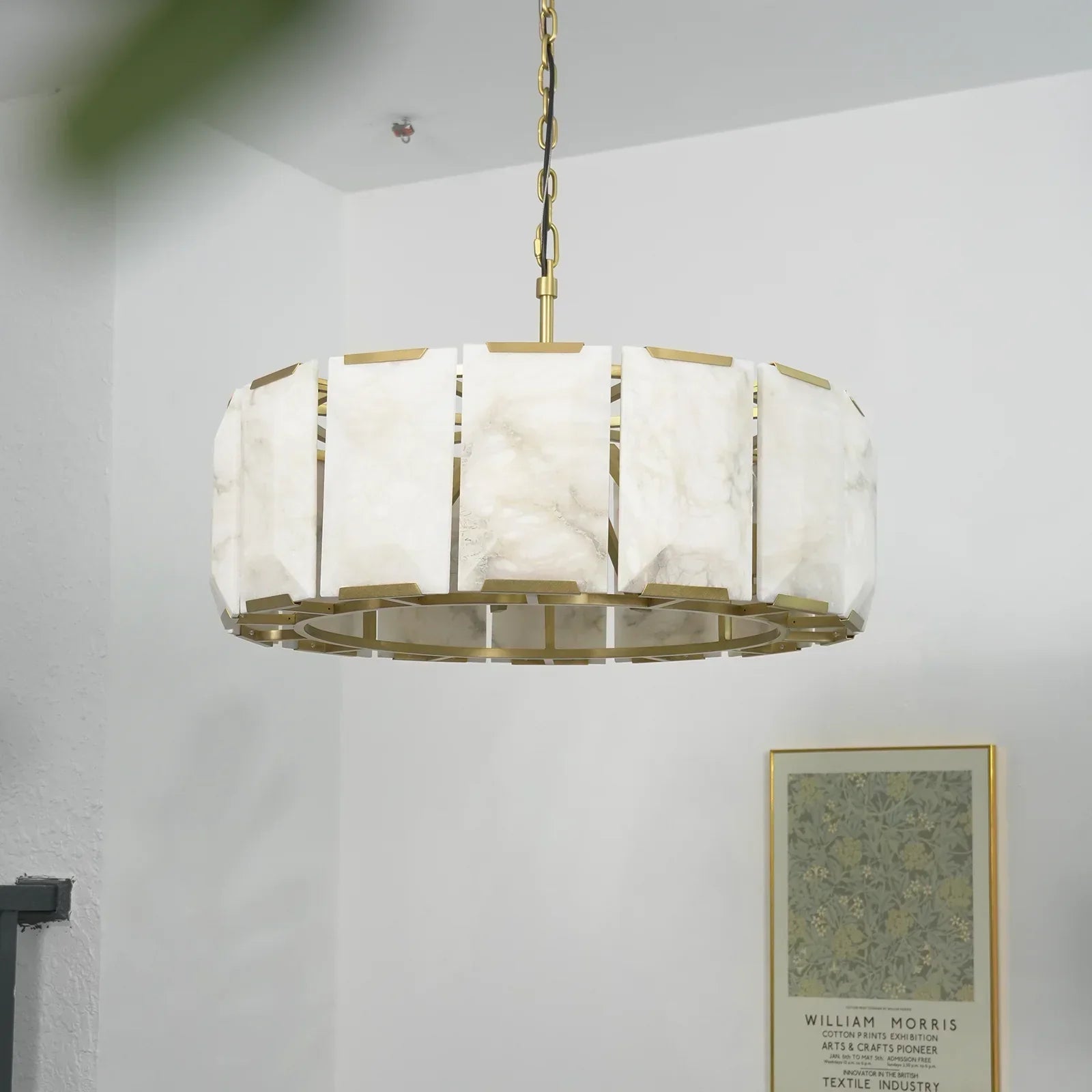 Round Alabaster Calcite Chandelier | wildoxy