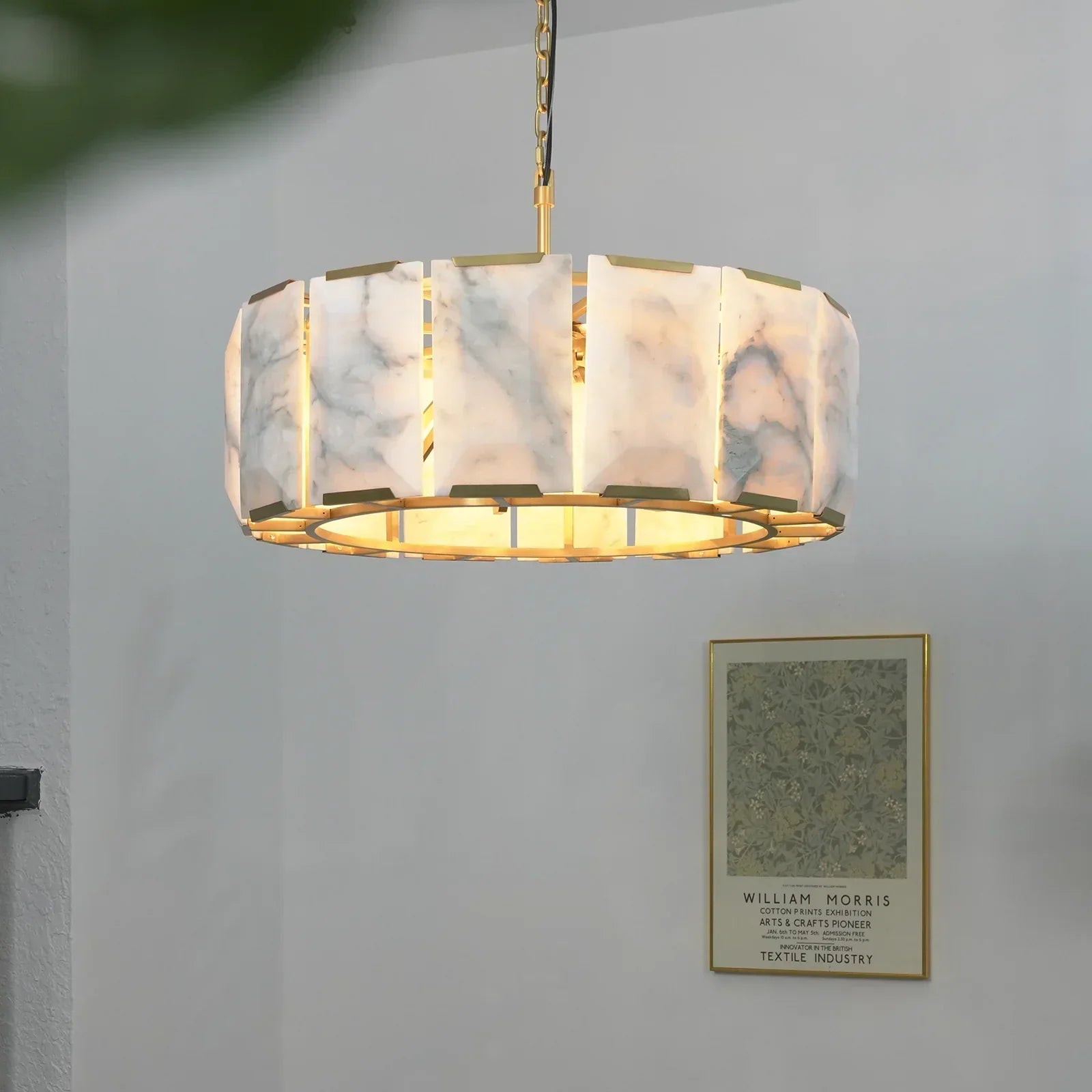 Round Alabaster Calcite Chandelier | wildoxy