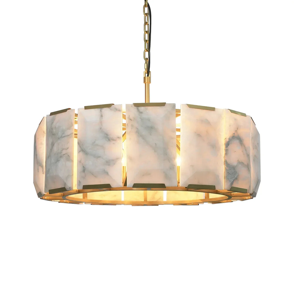Round Alabaster Calcite Chandelier | wildoxy