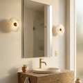 Round Alabaster Wall Lamp | wildoxy