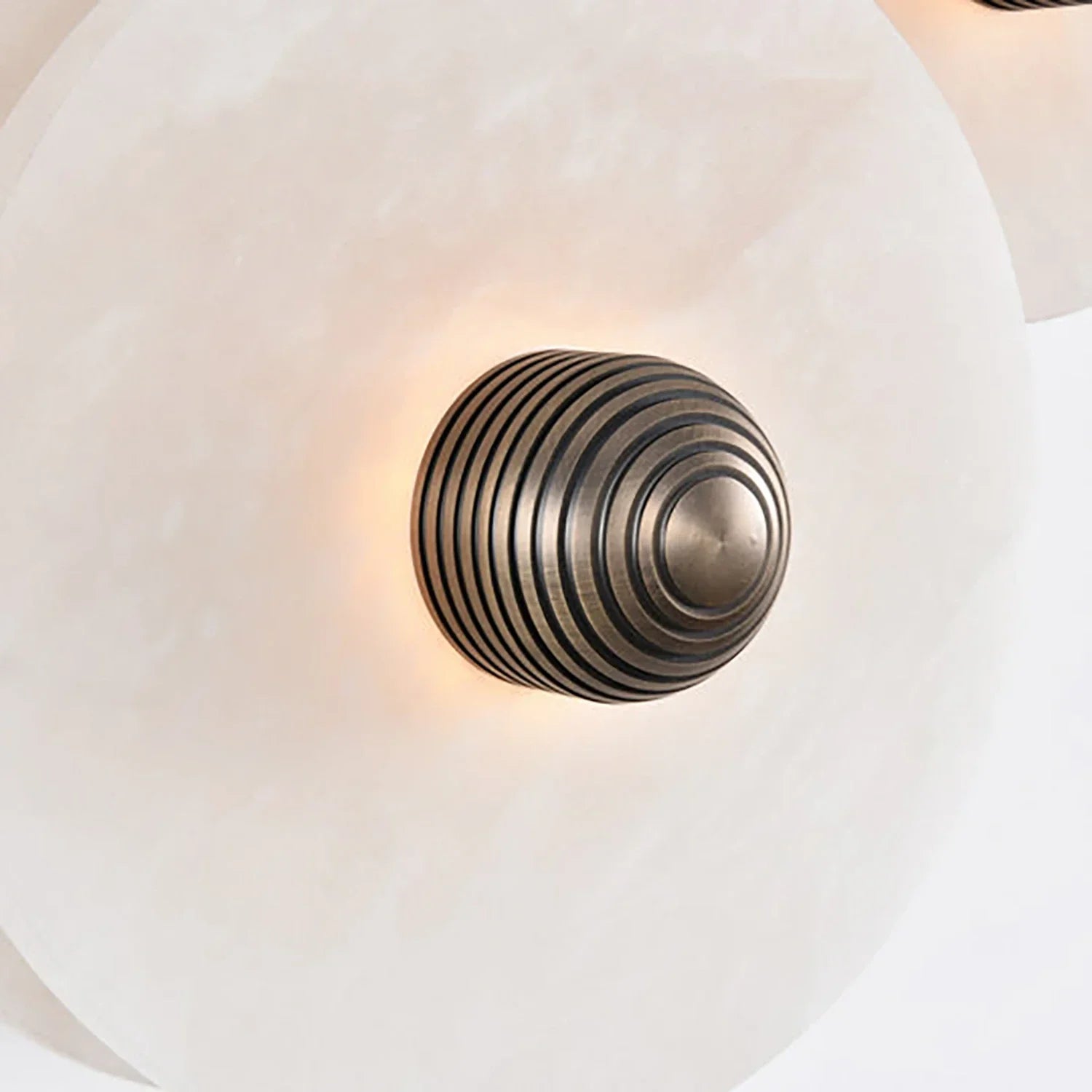 Round Alabaster Wall Lamp | wildoxy
