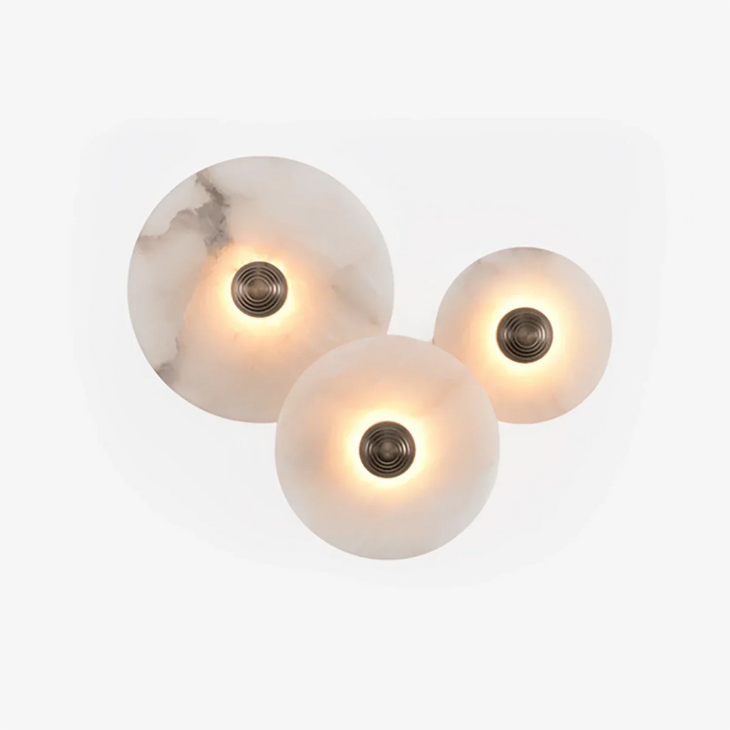Round Alabaster Wall Lamp | wildoxy