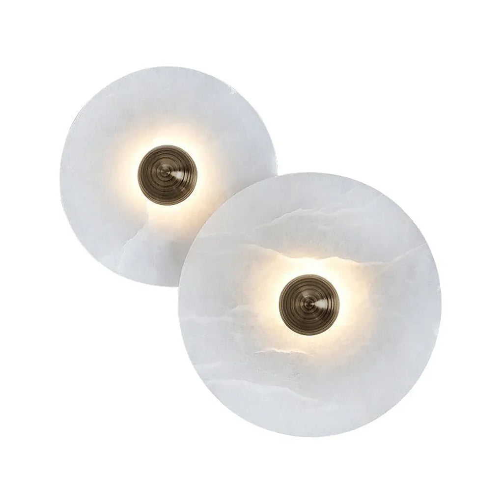 Round Alabaster Wall Lamp | wildoxy