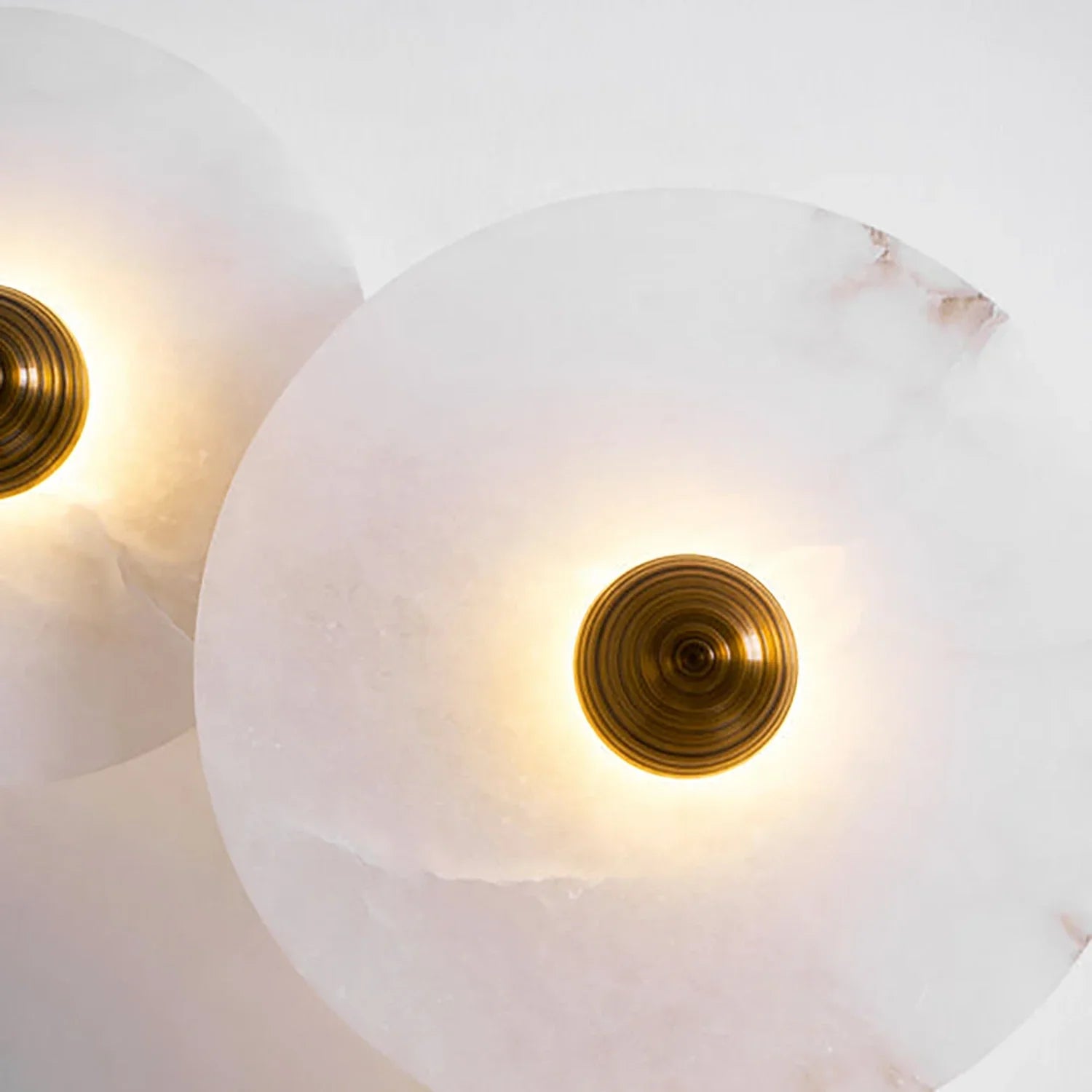 Round Alabaster Wall Lamp | wildoxy