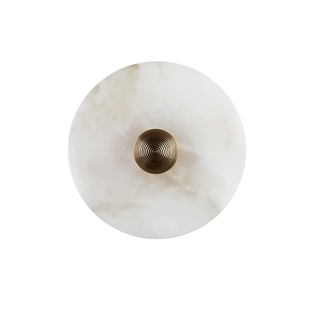 Round Alabaster Wall Lamp | wildoxy