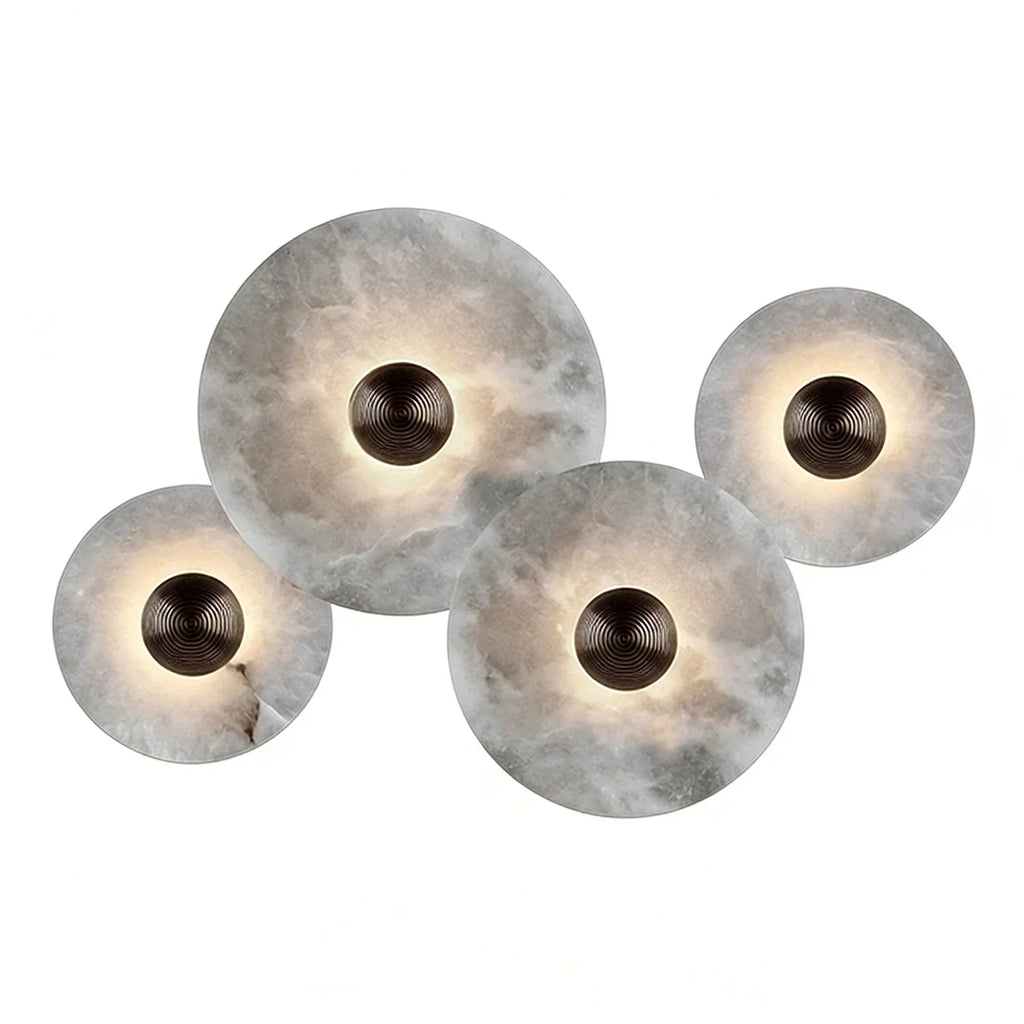 Round Alabaster Wall Lamp | wildoxy