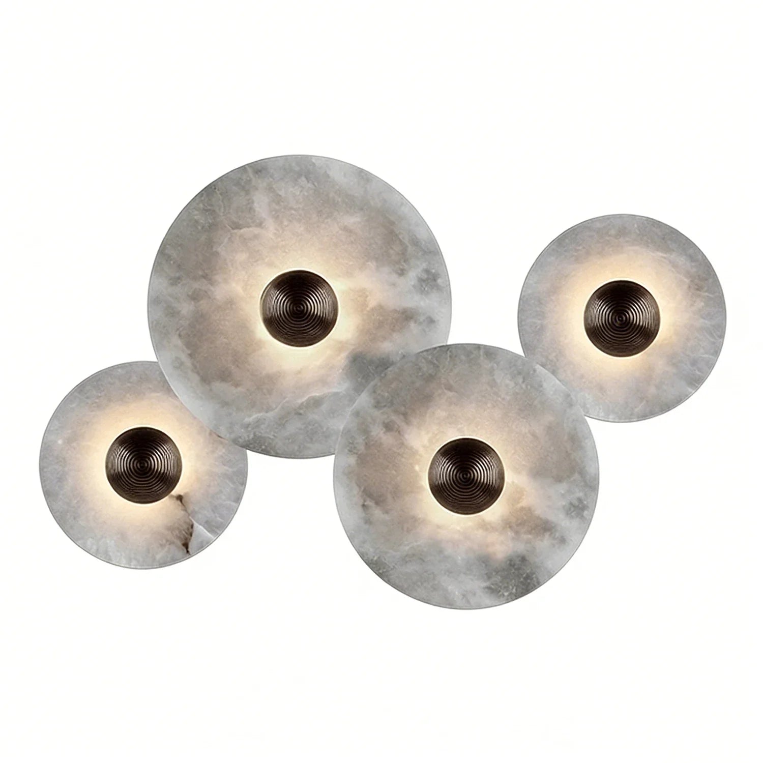 Round Alabaster Wall Lamp | wildoxy