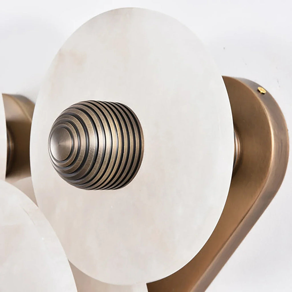 Round Alabaster Wall Lamp | wildoxy