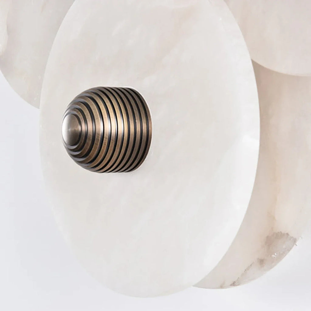 Round Alabaster Wall Lamp | wildoxy