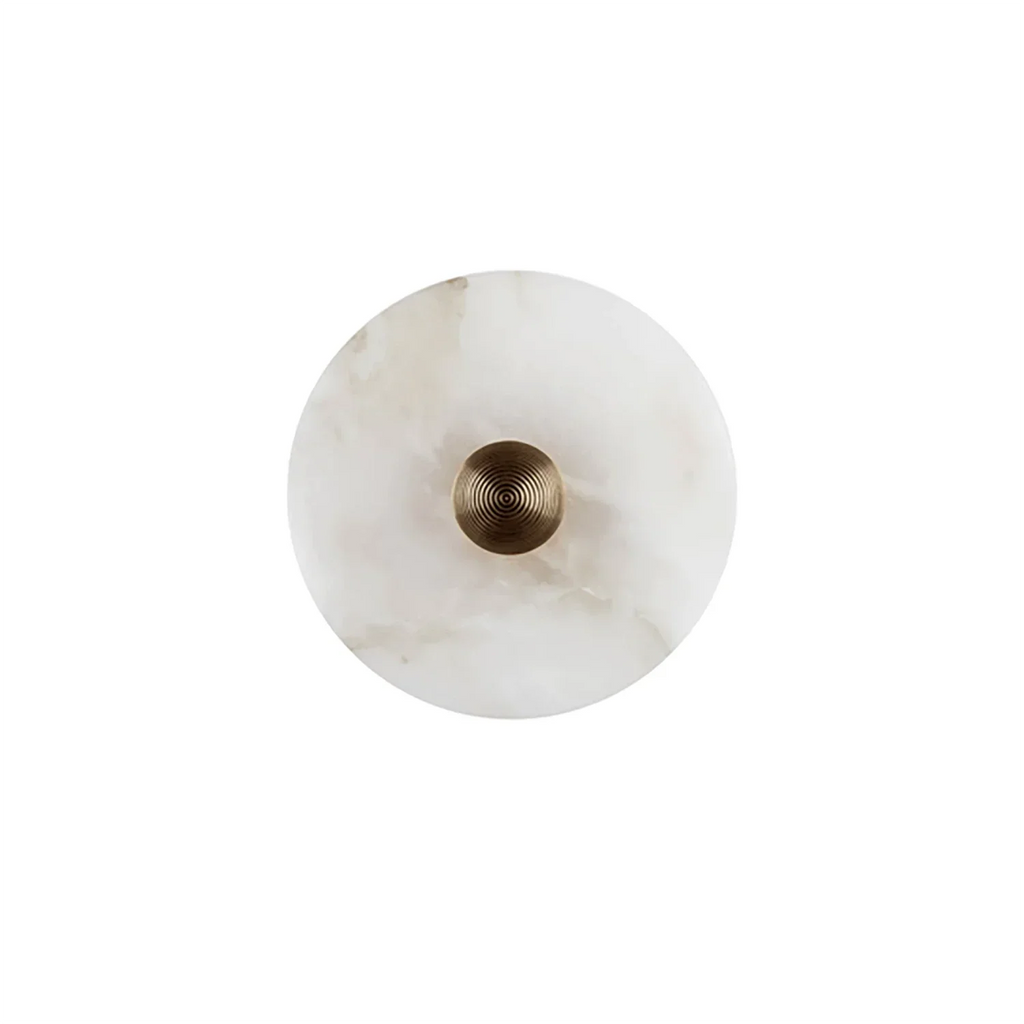 Round Alabaster Wall Lamp | wildoxy