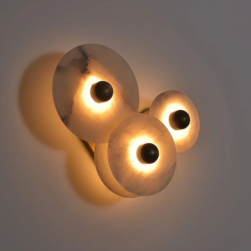 Round Alabaster Wall Lamp | wildoxy