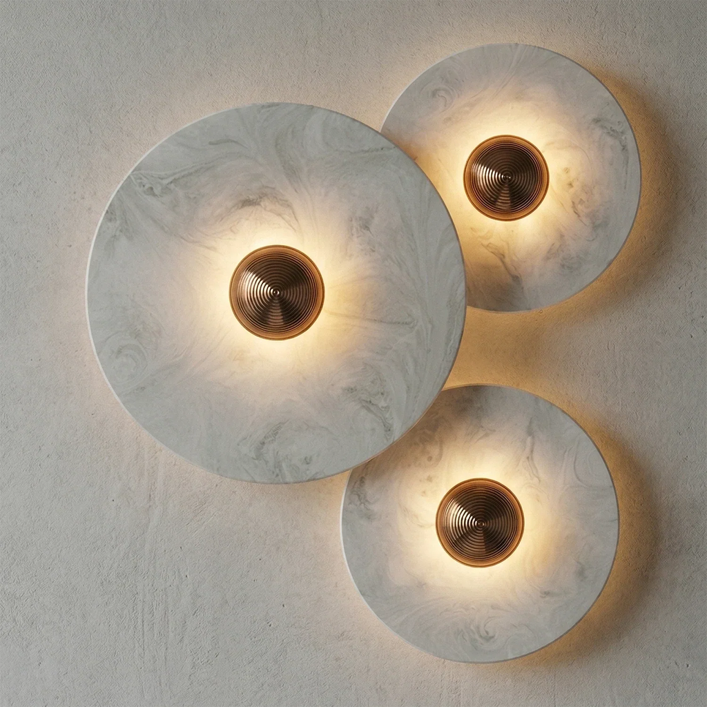 Round Alabaster Wall Lamp | wildoxy