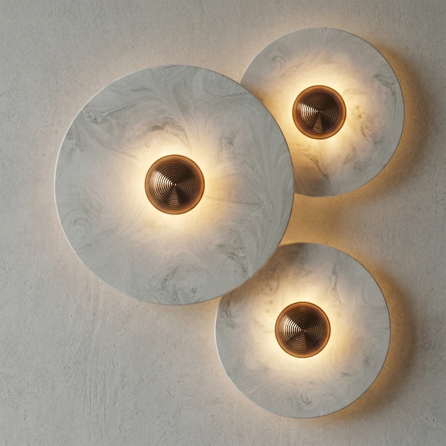 Round Alabaster Wall Lamp | wildoxy