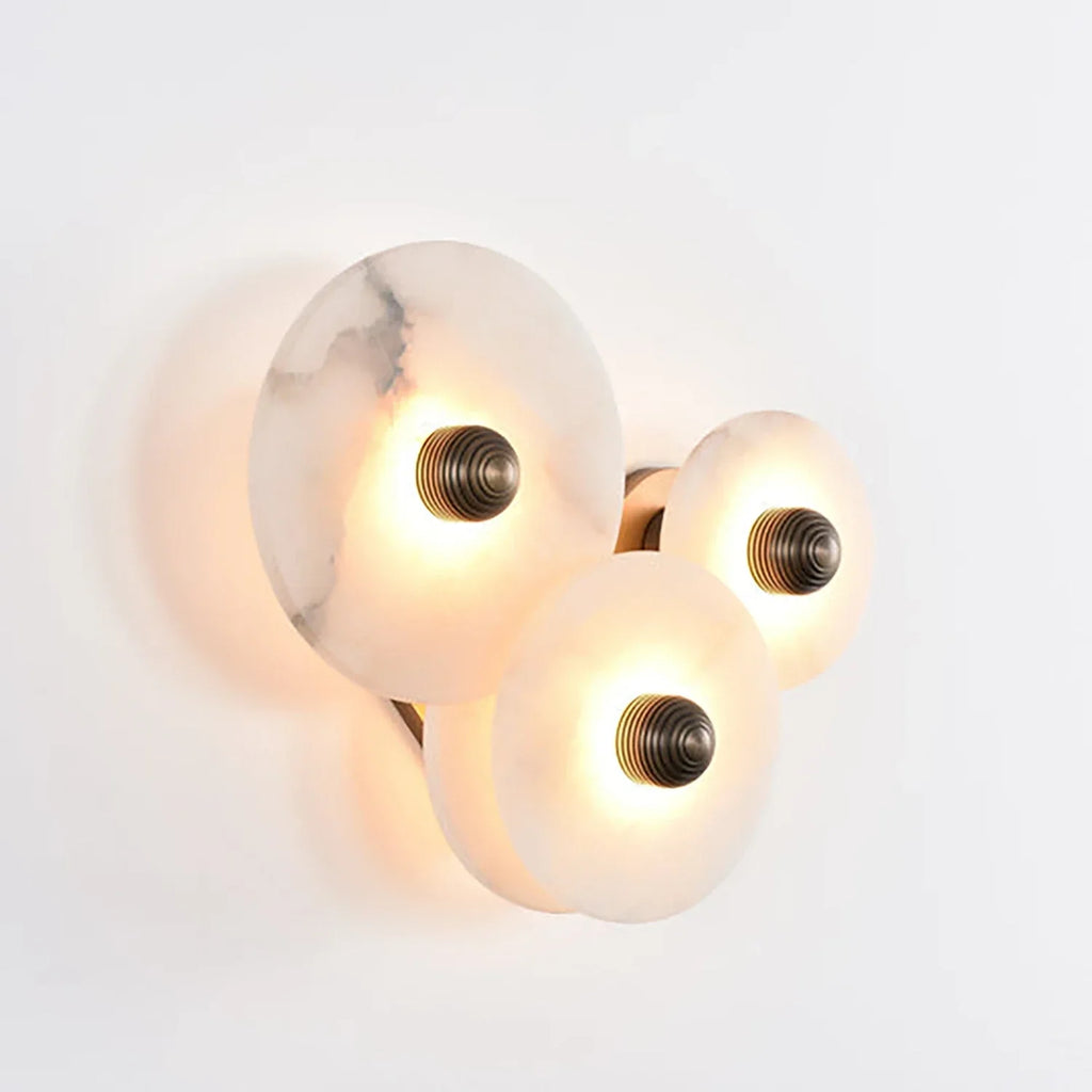 Round Alabaster Wall Lamp | wildoxy
