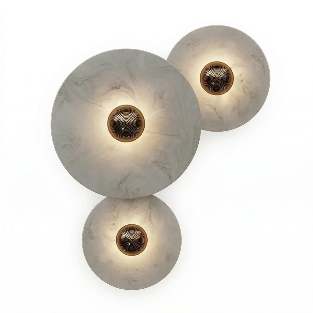Round Alabaster Wall Lamp | wildoxy