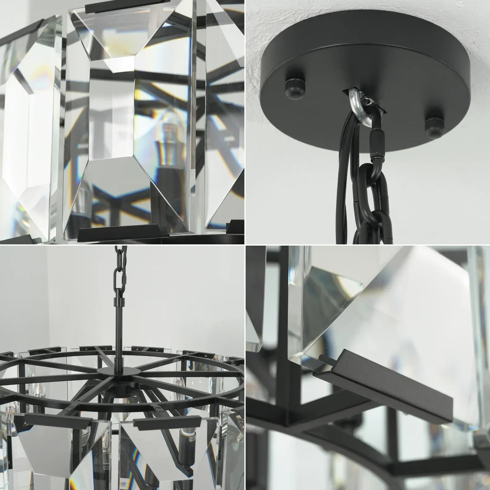 Round Crystal Calcite Chandelier | wildoxy
