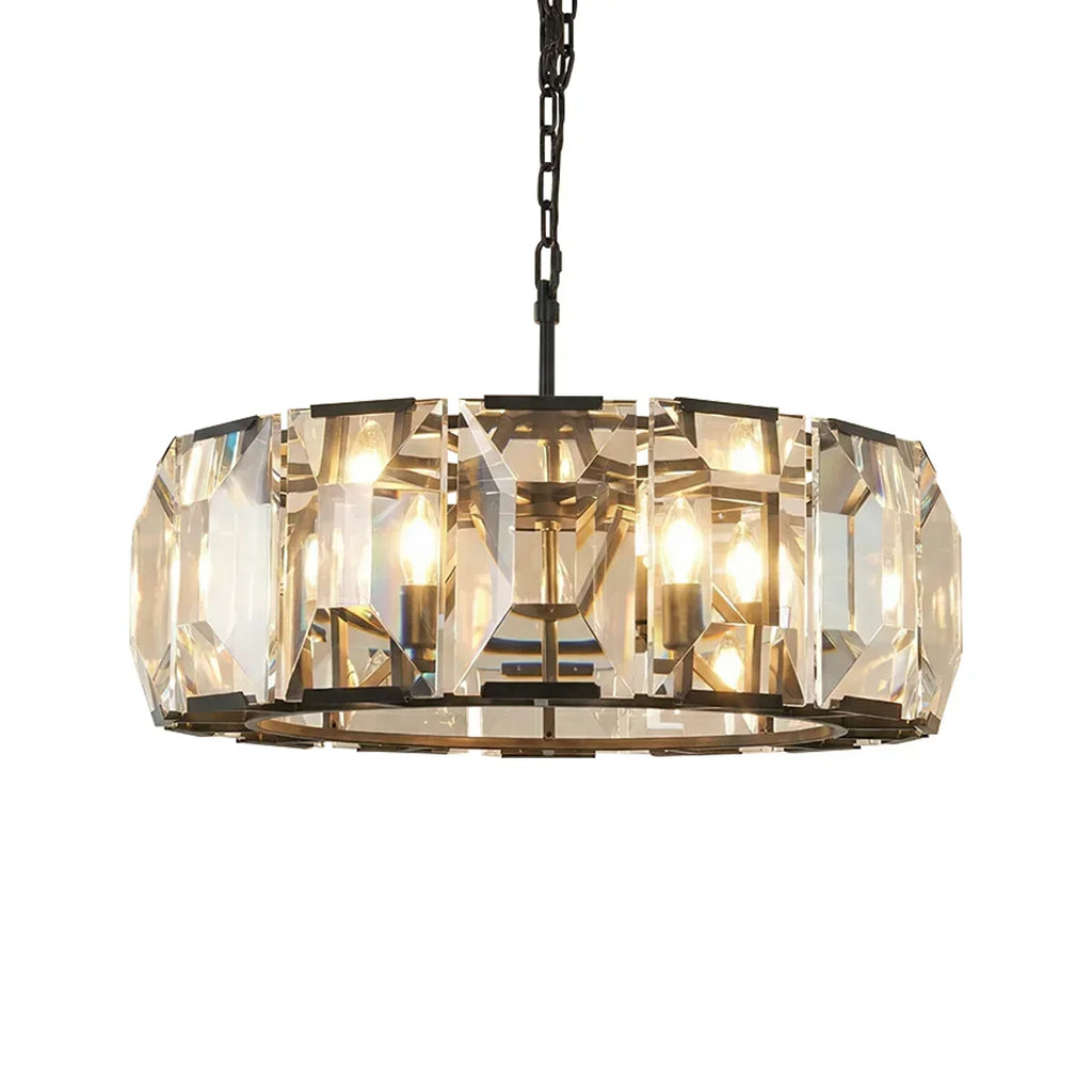 Round Crystal Calcite Chandelier | wildoxy