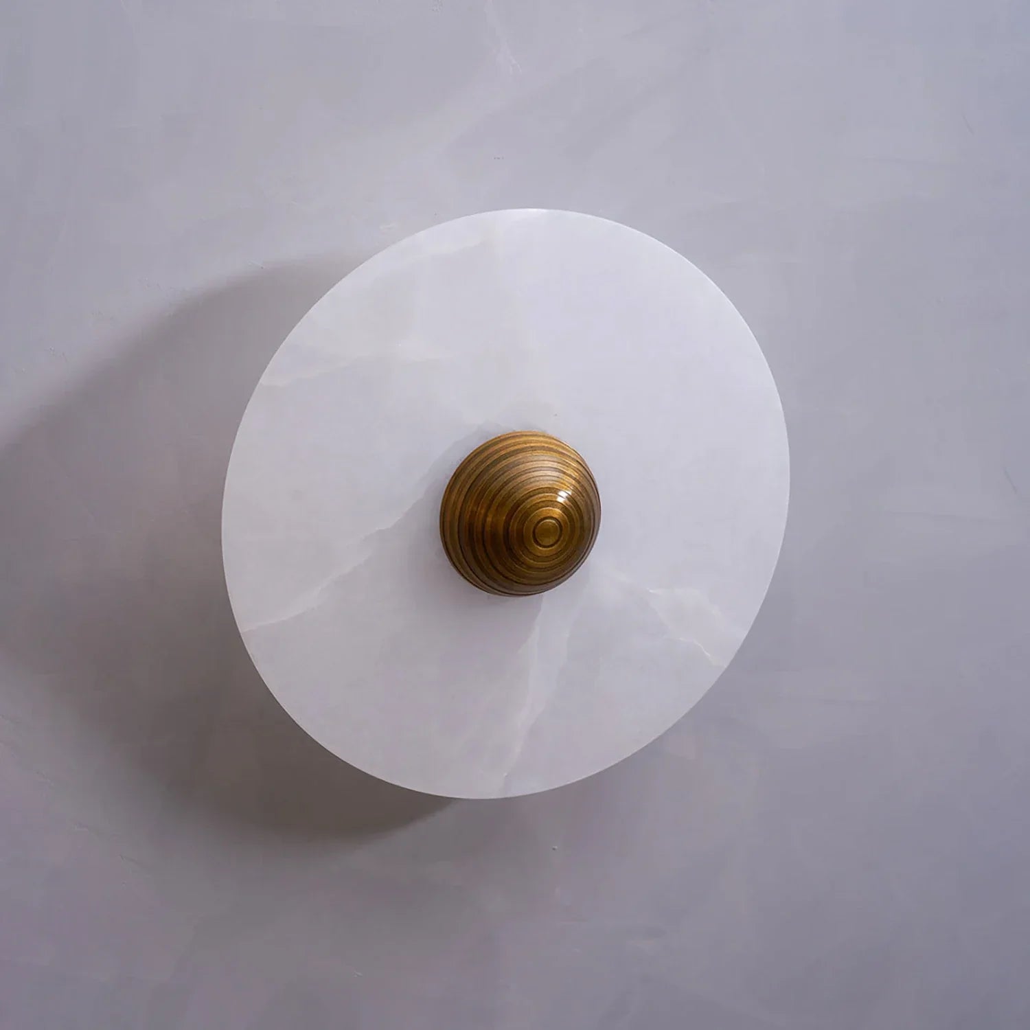 Round Alabaster Wall Lamp | wildoxy