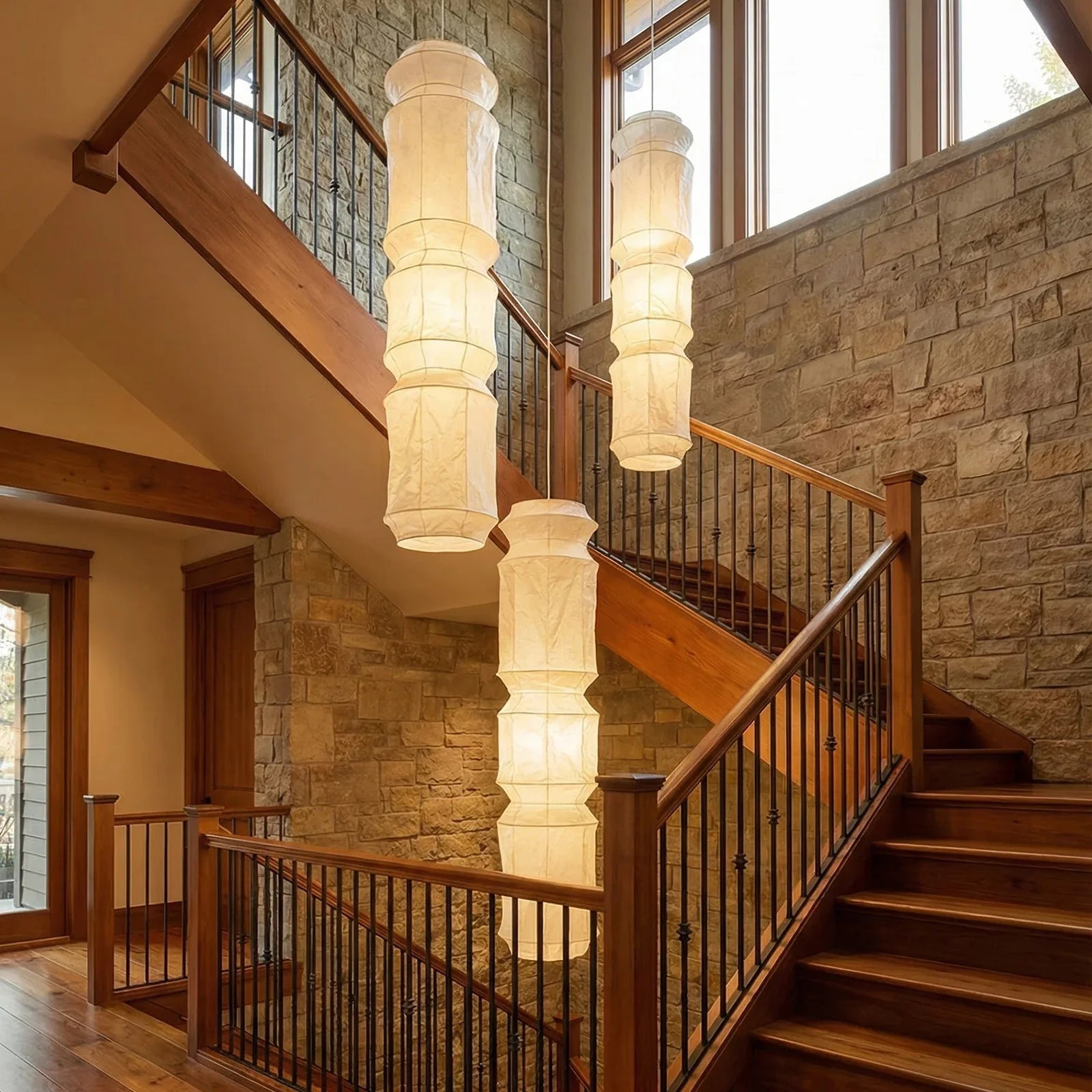 Akari Segmented Long Column L6 Pendant Light | wildoxy