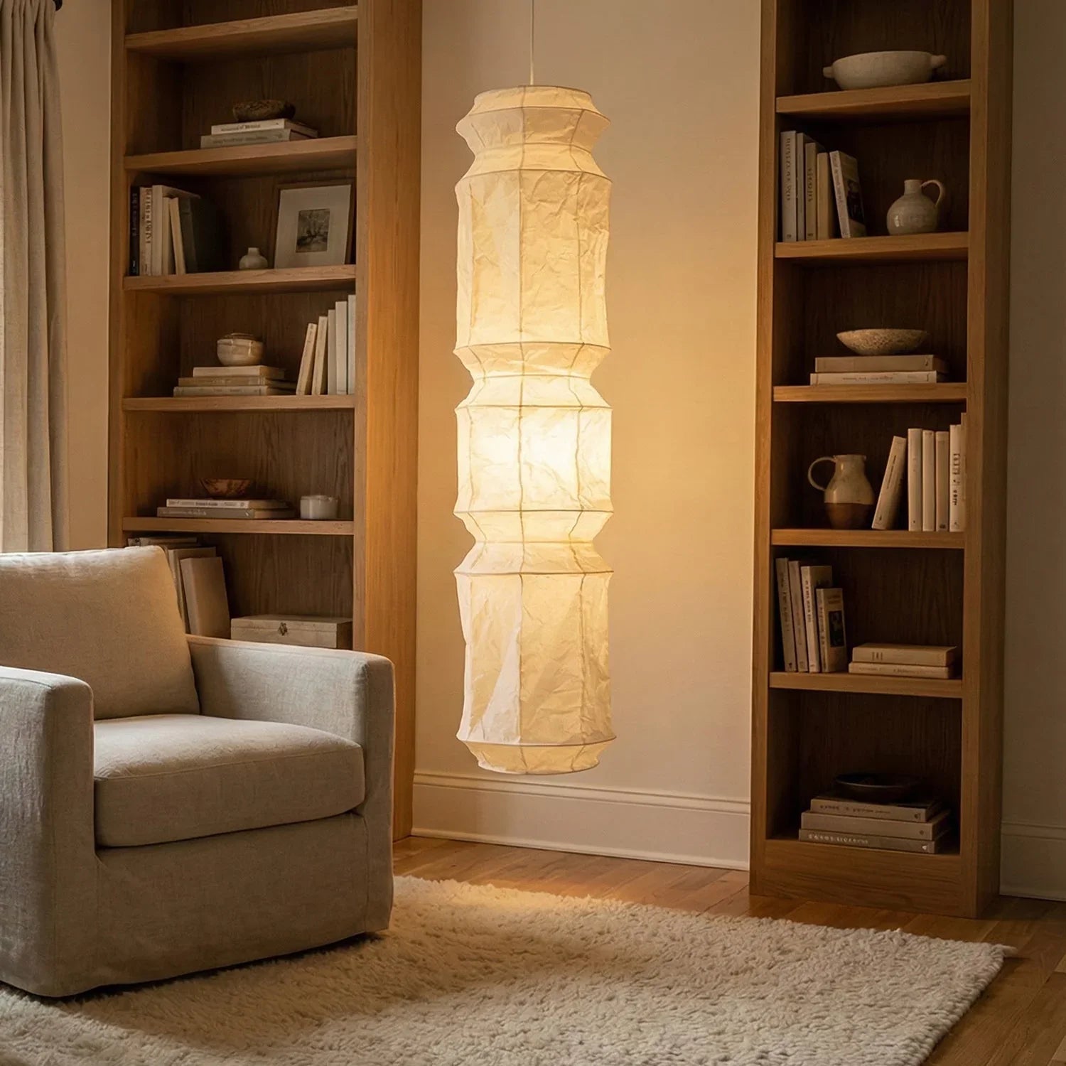 Akari Segmented Long Column L6 Pendant Light | wildoxy