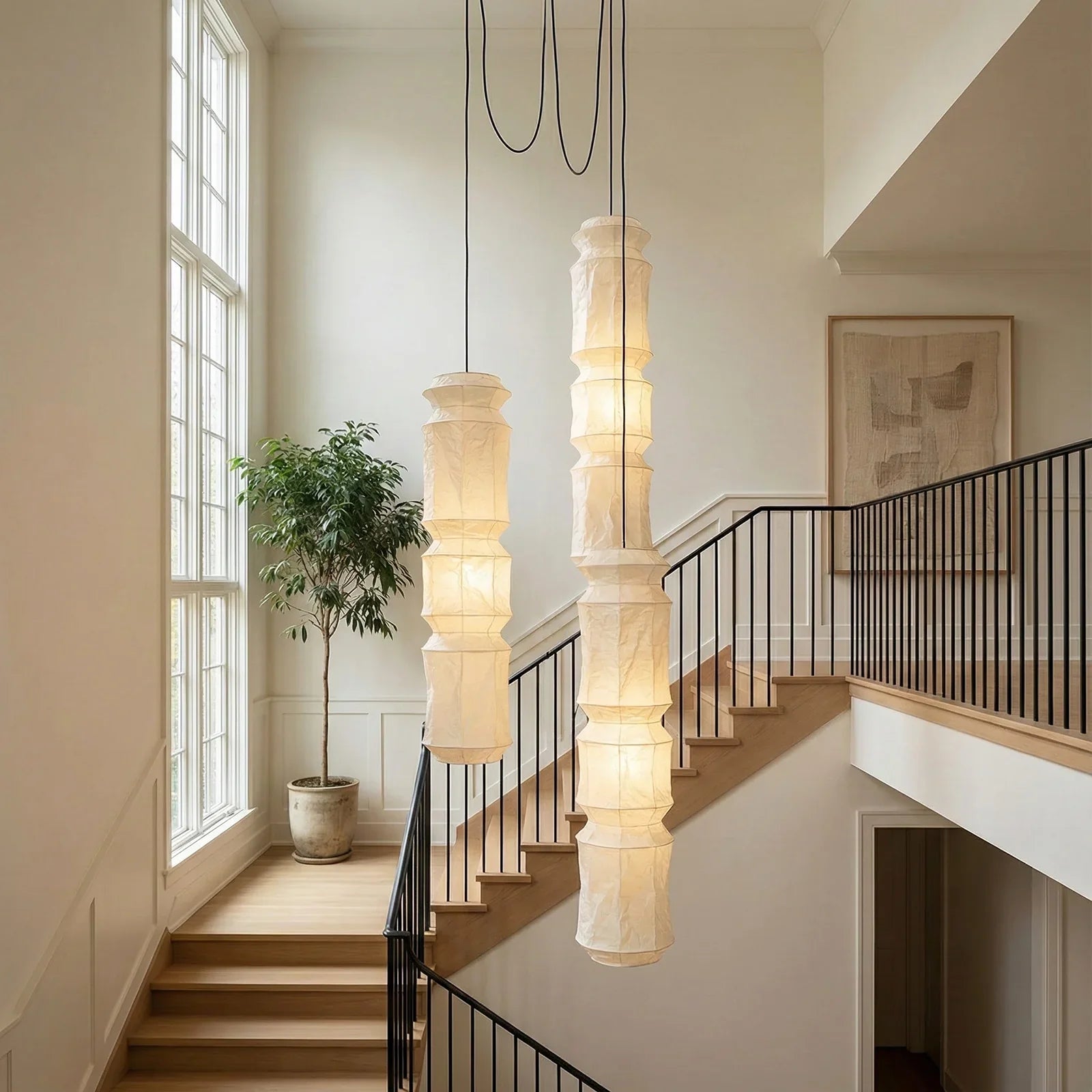 Akari Segmented Long Column L6 Pendant Light | wildoxy