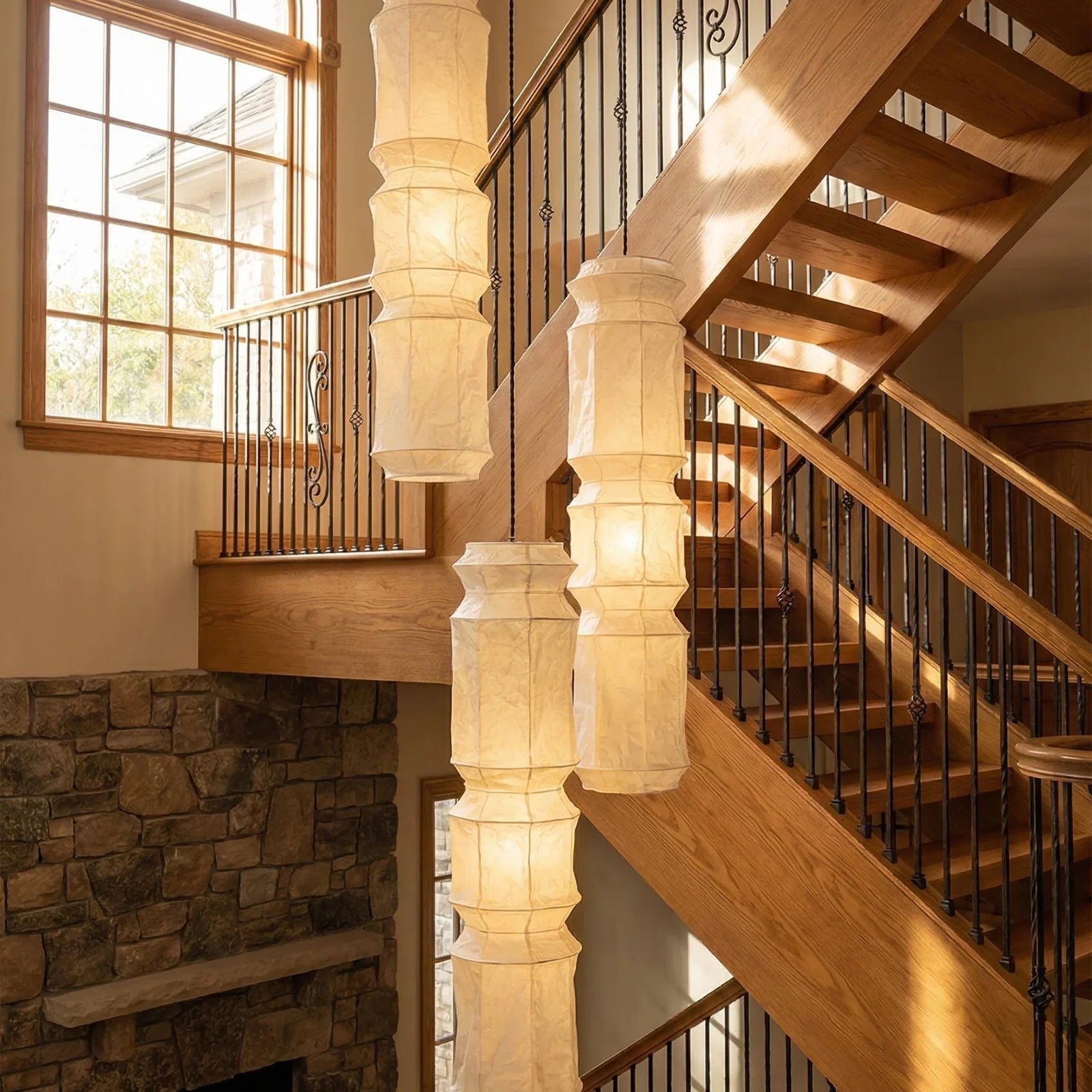 Akari Segmented Long Column L6 Pendant Light | wildoxy