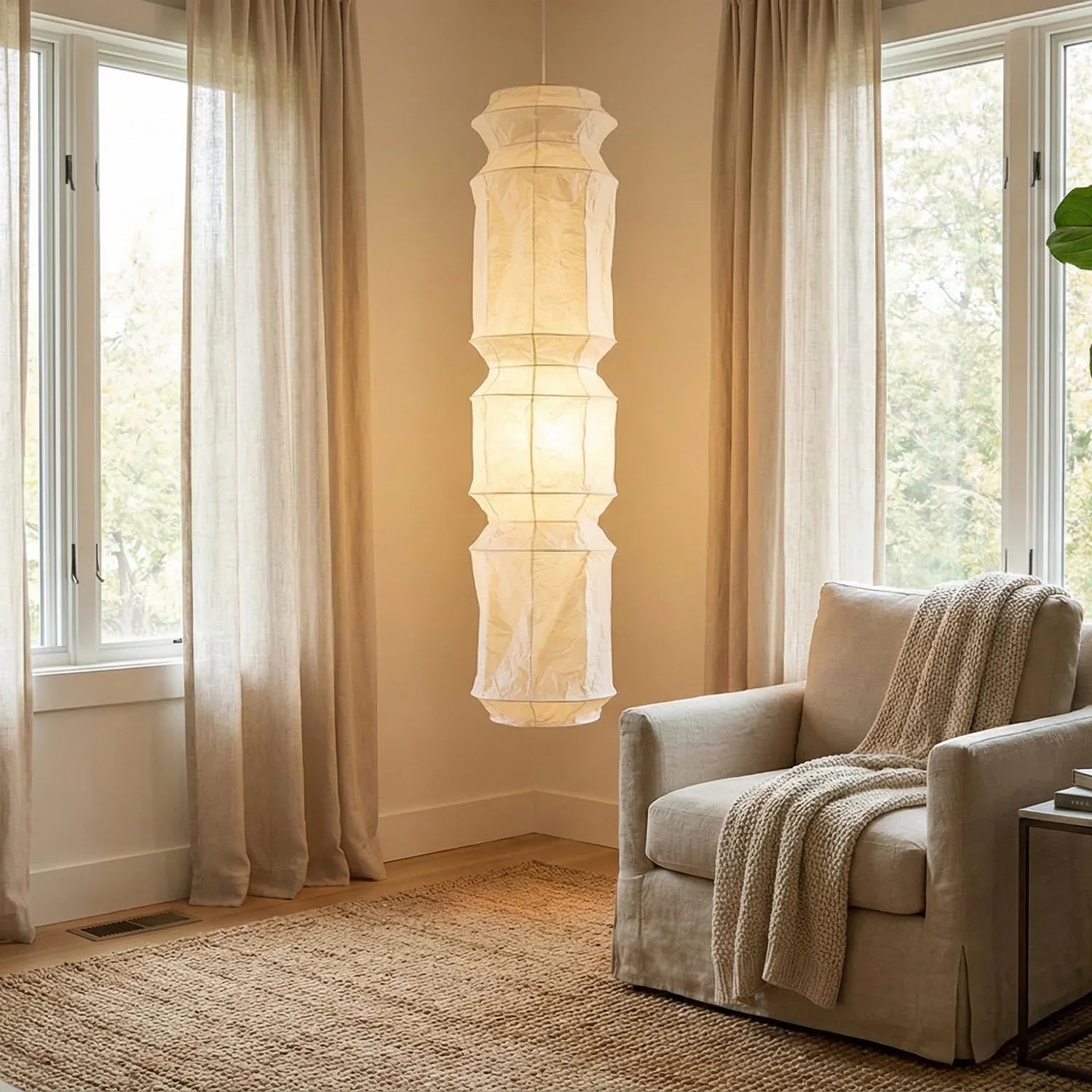 Akari Segmented Long Column L6 Pendant Light | wildoxy